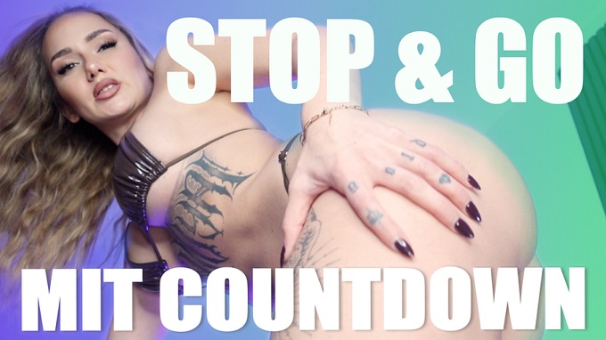 Kira Gold Stop and Go wichsen mit Countdown